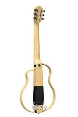 Silent Electric Acoustic Guitar Natasha NBSG Nylon String N Bamboo Smart Natural