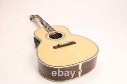 Solid Spruce Top 00042 Acoustic Electric Guitar Abalone Inlay