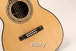 Solid Spruce Top 00042 Acoustic Electric Guitar Abalone Inlay