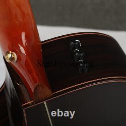 Solid Spruce Top 916 Acoustic Electric Guitar Rosewood Back&Side Black Fretboard