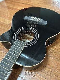 Stagg Electric Acoustic 12 String Guitar Black