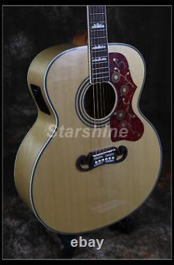 Starshine Hollow Body Acoustic Electric Guitar Rosewood Fretboard 6 Strings