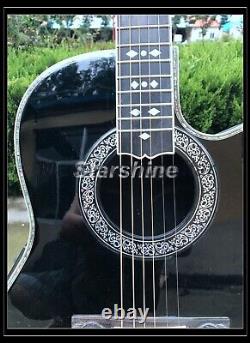 Starshine Hollow Nature Electric Acoustic Guitar 6 String Rosewood Fretboard