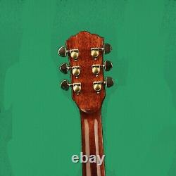 Top Quality 6 String Electric Acoustic Guitar Solid Spruce Natural with Hardcase