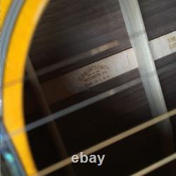 Unbranded 6 String Yellow Color Acoustic Electric Guitar Gold Hardware Free Ship