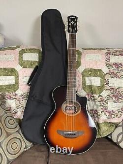 Yamaha APXT2 3/4 Scale Compact Acoustic-Electric Guitar-Starburst-withSoft Case