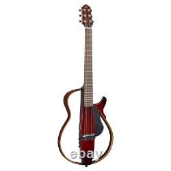Yamaha Silent Acoustic Electric Guitar Steel String Model SLG200S CRB Gig Bag