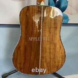 ZUWEI 12 String Full Koa Acoustic Electric Guitar Solid Top Rosewood Fretboard