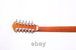 ZUWEI Full Koa 12 String Electric Acoustic Guitar Solid Top With EQ EQ Bone Nut