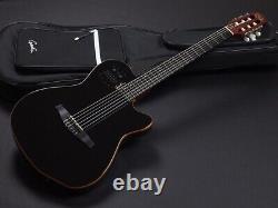 Dieu ACS Slim SA Black Corps Solide Modèle Élégant Guitare Acoustique Électrique