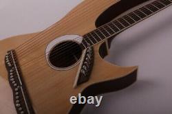 Double Neck 12+8 cordes guitare harpe électrique acoustique avec EQ