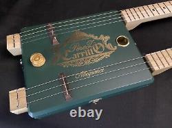 Ellbogen Guitars Cigar Box Guitar démo vidéo guitare acoustique/électrique à 3/4 cordes