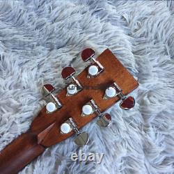 Guitare acoustique-électrique Custom Shop 6 cordes couleur naturelle avec touche en palissandre