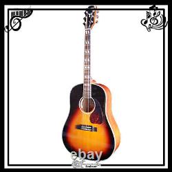 Guitare acoustique-électrique J45 avec table en épicéa massif, dos et côtés en acajou avec égaliseur guitare.
