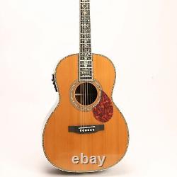 Guitare acoustique électrique MD00045 avec micros et table en épicéa rouge massif