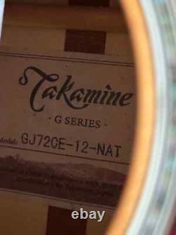 Guitare acoustique-électrique à 12 cordes Takamine GJ72CE-12NAT