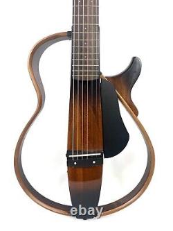 Guitare acoustique silencieuse YAMAHA SLG200S TBS, cordes en acier brun, testée depuis le JAPON.