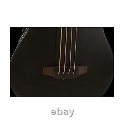 Guitare basse acoustique électrique Ovation MOD TX à 4 cordes, noir texturé