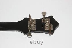 Guitare électrique semi-acoustique basse soviétique de Biélorussie à 4 cordes
