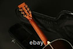 Guitare électro-acoustique 00045 avec table en épicéa massif, touche en ébène, fabriquée à la main