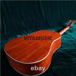 Guitare électro-acoustique 6 cordes Starshine J45 couleur Sunburst en placage d'épinette
