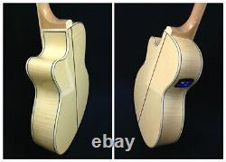 Guitare électro-acoustique Caraya All Flame Maple Body avec EQ + étui de transport gratuit 837CEQ/N