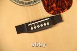 Guitare électro-acoustique D45 Cutway avec EQ, table en épicéa massif, livraison gratuite