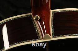 Guitare électro-acoustique Hollow Body OM42 avec EQ, table massive et incrustations en véritable nacre