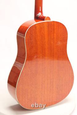 Guitare électro-acoustique STARSHINE J45 avec dos et côtés en acajou et table en épicéa massif
