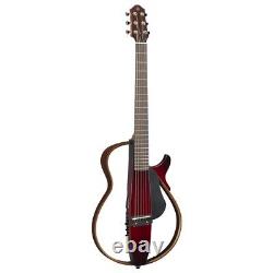 Guitare électro-acoustique Yamaha Silent à cordes en acier modèle SLG200S CRB avec housse de transport