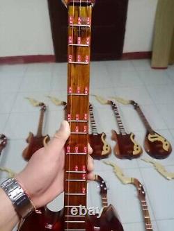 Instrument de musique à cordes acoustique/électrique Phin mandoline folklorique thaïe, lao et isan PW020.