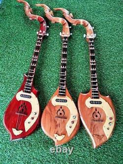 Mandoline folk thai lao Phin, instruments de musique à cordes acoustiques/électriques PS014