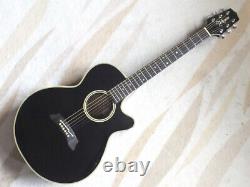 Takamine PT-106 Guitare Électro-Acoustique Noire d'Occasion en provenance du Japon