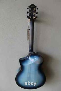 Toute nouvelle guitare acoustique/électrique à cordes d'acier Ibanez AEWC400 avec découpe en bleu