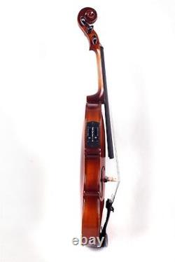 Violon électrique acoustique à 5 cordes, taille 4/4, dos en érable, table en épicéa, violon fait main.