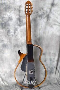 Yamaha Guitare électro-acoustique silencieuse modèle à cordes en nylon SLG200N TBS