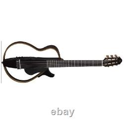 Yamaha SLG200N TBL Guitare électrique acoustique silencieuse à cordes en nylon avec housse de transport